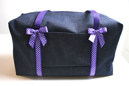 Denim Purple Duffel