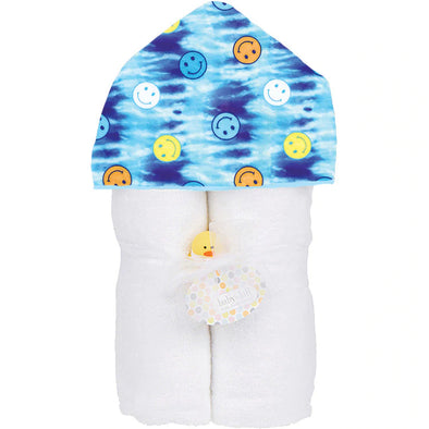 Blue Tye Dye Smiley Towel
