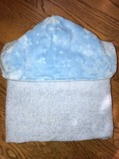 Chenille Blue Star Towel