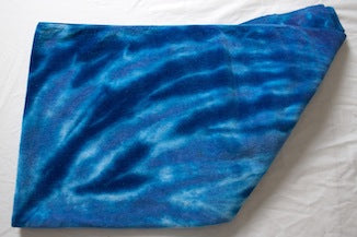 Blue Tie Dye Beach Towel